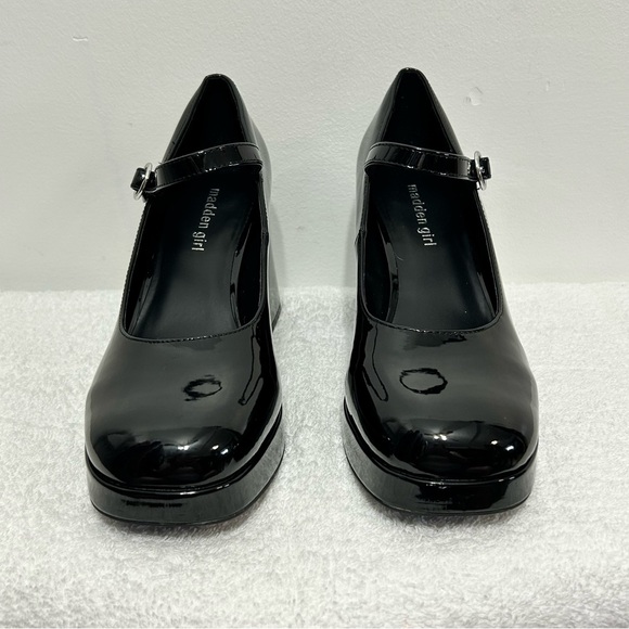 Madden Girl Chunky Platform Y2K Retro Mary Janes Womens Size 9 Black - Picture 5 of 14